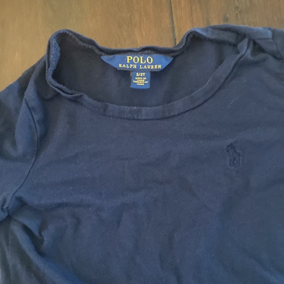 Little girl toddler plaid Ralph Lauren matching skirt and shirt - Picture 3 of 4